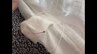 Easiest Way to Sew Rings onto Roman Shades