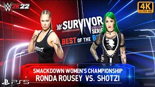 FULL MATCH - Ronda Rousey vs. Shotzi - Hell in a Cell: Survivor Series