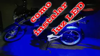 Cómo instalar luz LED a tu motocicleta || Motovlogs || Italika