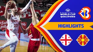 Important high win for Georgia vs. North Macedonia | Basketball Highlights - #FIBAWC 2023 Qualifiers