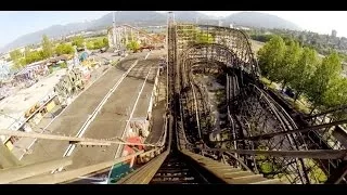 PNE Playland Wooden Roller Coaster POV CRAZY Airtime Classic Woodie Vancouver Canada