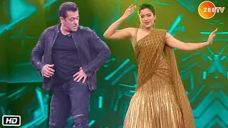 Salman Khan and Rashmika Mandanna Cutest Dance on Saami Saami Song on Lokmat Stylish Awards