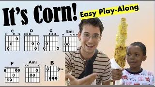 It's Corn! (Songify This ft. Tariq and Recess Therapy) EASY Guitar Play-along with Lyrics