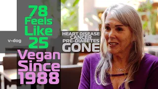 REVERSED CANCER, HEART DISEASE, & DIABETES: Vegan Since 1988 v-dog Founder Linda Middlesworth