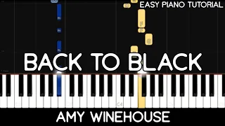Amy Winehouse - Back To Black (Medium Piano Tutorial)