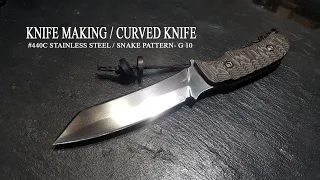 KNIFE MAKING / CURVED KNIFE수제칼 만들기 #60