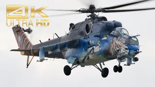 (4K) Mil Mi-171Sh and Mil Mi-24V Czech Air Force flying Display at Sanicole AirShow 2021