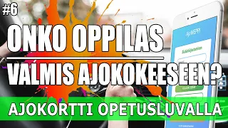 Ajokortti opetusluvalla | Onko oppilas valmis ajokokeeseen