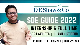 35 Lakhs Package in India | DE Shaw SDE Guide 2022 🔥  | Procedure | Stipend Resources |