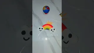 Rainbow Clay Art 🌈 #shorts #youtubeshorts #diy #clay #clayart #trending #viral  #claycraft #trend