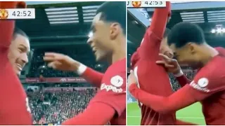 Bizarre Celebration As Darwin Nunez Asks Cody Gakpo to Sniff His Armpits