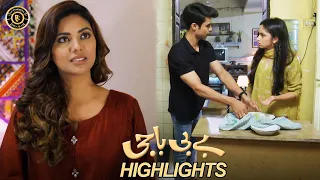 Baby Baji Episode 21 | Highlights | Javeria Saud | Aina Asif | Fazal Hussain | Top Pakistani Drama