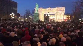 Пушкинская площадь. Прямая трансляция с акции в память о погибших в Кемерово