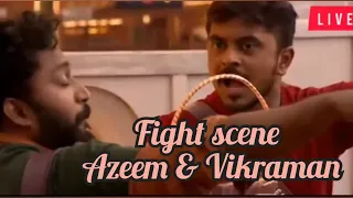 Azeem & Vikraman - fight scene | Bigg Boss 6 Tamil | 10th November | Vijay television |