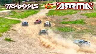 Traxxas X-maxx 8s vs Arrma Kraton 8s and Mojave 6s EXB