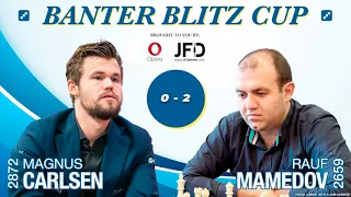 World Chess Champion Magnus Carlsen vs  GM Rauf Mamedov   Banter Blitz Cup Re upload