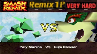 Smash Remix - Classic Mode Remix 1P Gameplay with Polygon Marina (VERY HARD)