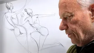 Gesture Quicksketch with Live Model - Tim Gula Part 1