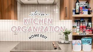 EXTREME Kitchen Organization + Declutter 2022 *The Home Edit Edition* Small Apartment Organization