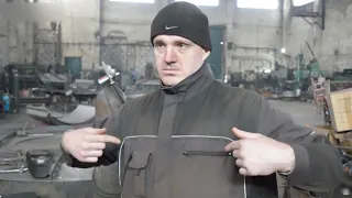 Ukraine War Welders Make Body Armor from old Car Springs