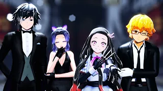 【鬼滅のMMD】シビュラ(Sibyl)【善逸/禰󠄀豆子/義勇/しのぶ】4K60fps