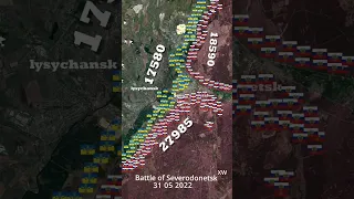 Battle of Sievierodonetsk Animated Map