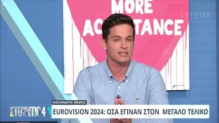 Ο Γιάννης Αμπατζίδης στο “Στούντιο 4" για τον τελικό της Eurovision 2024 | Eurovisionfun