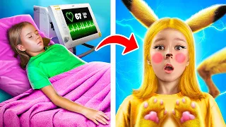 Ma Sœur Est Sortie Du Coma Et Est Devenue Un Pokémon !  Transformation De Pokémon En Barbie !