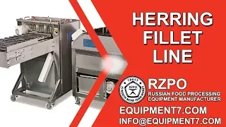 Automatic herring fillet line. Filleting machine, equipment & systems