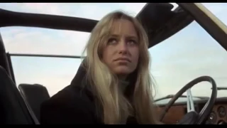 Susan George upskirt. Flash of knickers in Straw Dogs (1971)