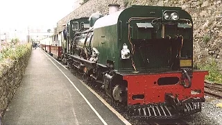 Footplate (cab) ride on narrow gauge Garratt: Caernarfon to Dinas 24 May 1998