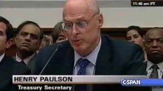 Treasury Sec. Paulson Statement to Financial Services Cmte.