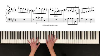 Bach - Menuet from French Suite No. 6 - Performed by Melaniia Makarevych