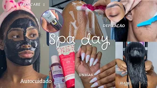 SPA DAY✨️🚿dia de autocuidado/ cabelo, pele, unhas - elevando a autoestima em casa 🤍