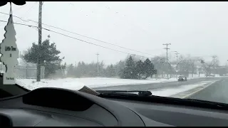 Driving in Snowfall in St. John's, NL, Canada | Winter Driving in Canada |