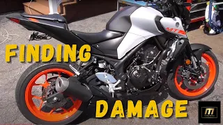 BRAND NEW 2020 YAMAHA MT-03 WRECKED SALVAGE Ep1