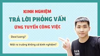 KINH NGHIỆM PHỎNG VẤN CÔNG VIỆC (CỦA MÌNH) CHO NGƯỜI MỚI RA TRƯỜNG | TỂN