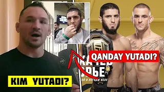 UFC 302! ISLAM MAXACHEV VA DASTIN JANGI, JANGCHILAR FIKRLARI QANDAY?