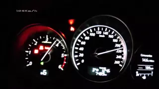 Mazda 6 2013 2.2 SkyActiv D   acceleration 0-200 km/h,max speed