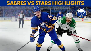 Watch: Buffalo Sabres Highlights From 5-4 Loss to Stars | Jack Quinn First NHL Goal