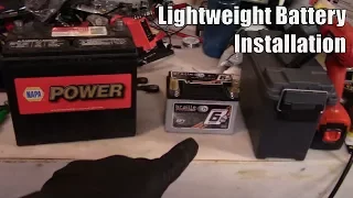 The most effective weight reduction mod: Lightweight battery installation