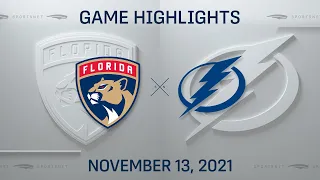 NHL Highlights | Panthers vs. Lightning  - Nov 13, 2021