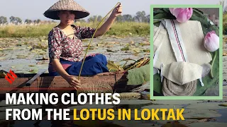 Waste to wealth: Weaving clothes from the lotus stem | Manipur's Bijiyashanti Tongbram