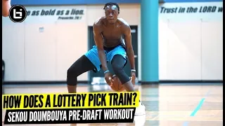 How An NBA Draft Lottery Pick Trains! Sekou Doumbouya Pre Draft Workout