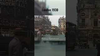 A day in London 1930 United Kingdom I Colorized & up-scaled history #colorized #historical #history