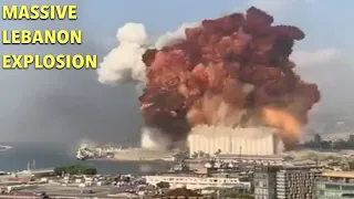 MASSIVE Beirut Lebanon EXPLOSION *ALL ANGLES* Compilation
