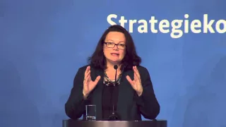 Strategiekongress Demografie 2015 (3/8): Rede von Bundesarbeitsministerin Andrea Nahles