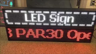 Red & White LED Programmable Display Sign P10