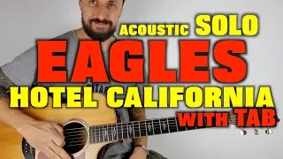 Hotel California Solo The Eagles Acoustic Guitar with TAB