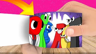 RAINBOW FRIENDS vs. ALPHABET LORE! (Cartoon Animation FlipBook)